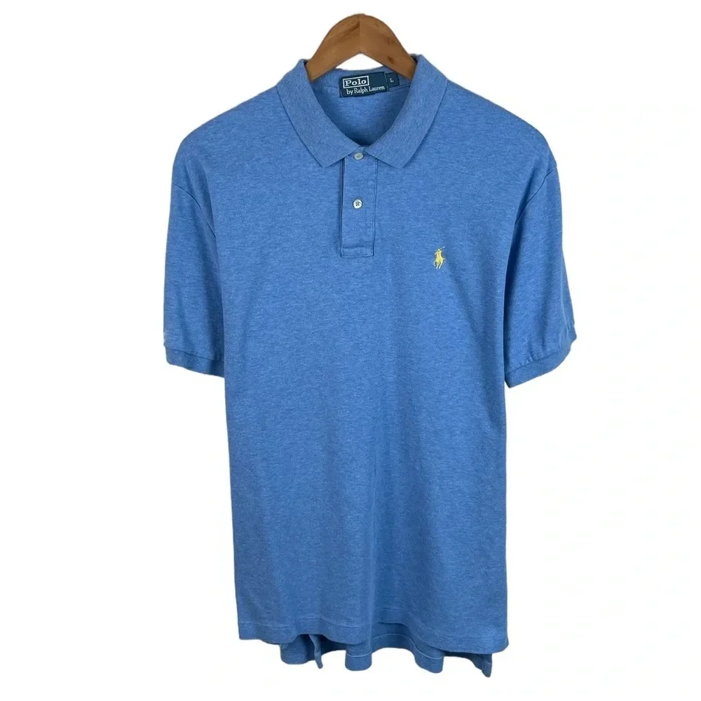 PO556 Mens Polo Ralph Lauren Designer Preppy Polo Shirt L